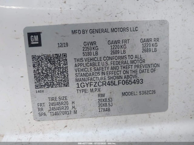 2020 CADILLAC XT4 1GYFZCR45LF065493 Photo 8