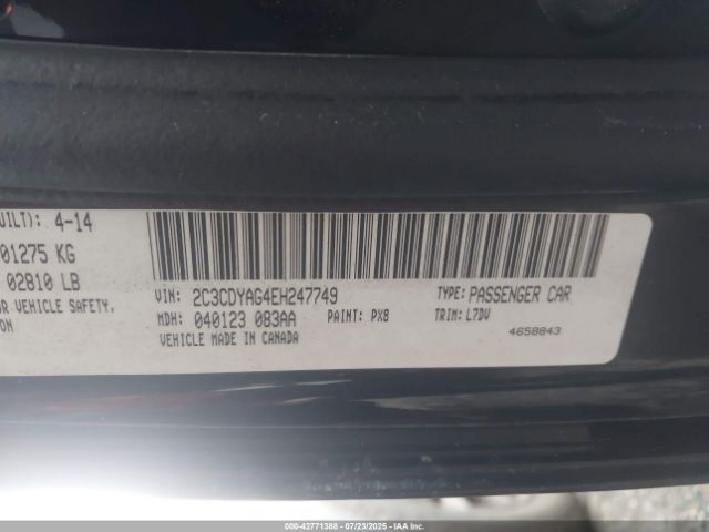 2014 DODGE CHALLENGER 2C3CDYAG4EH247749 Photo 8