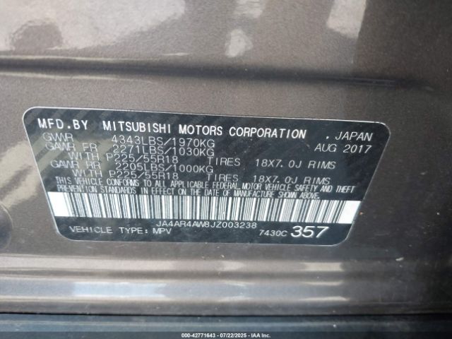 2018 MITSUBISHI OUTLANDER SPORT JA4AR4AW8JZ003238 Photo 8