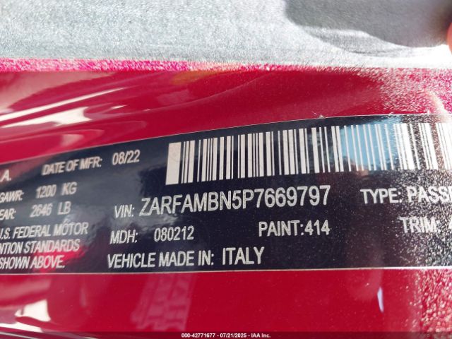 2023 ALFA ROMEO GIULIA ZARFAMBN5P7669797 Photo 8