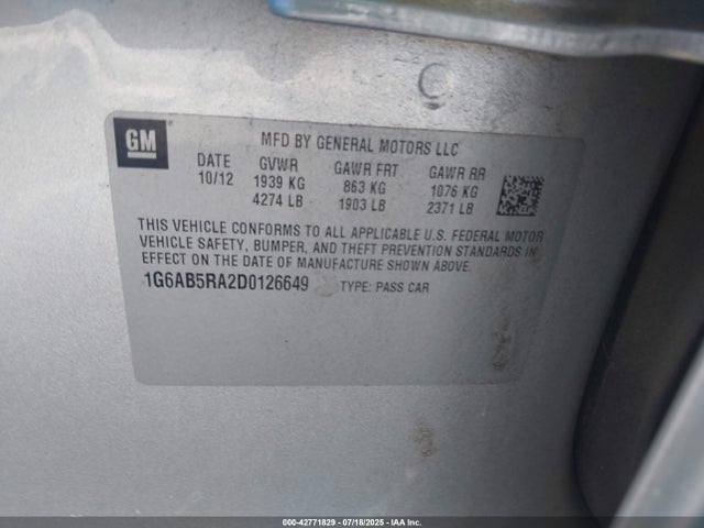 2013 CADILLAC ATS 1G6AB5RA2D0126649 Photo 8
