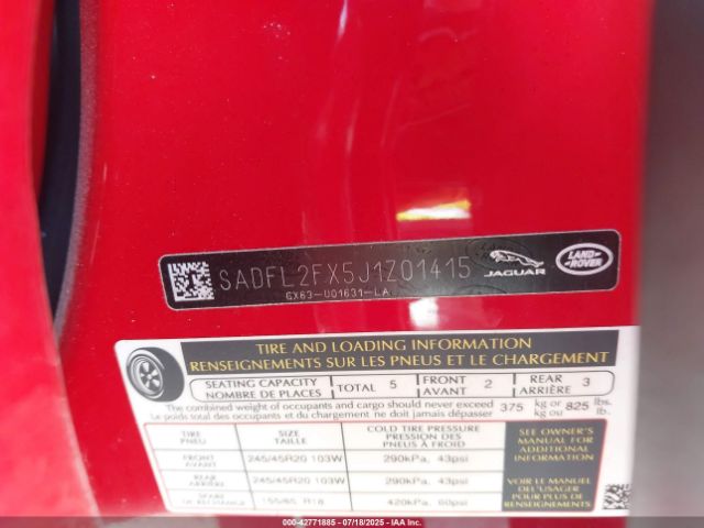 2018 JAGUAR E-PACE SADFL2FX5J1Z01415 Photo 8