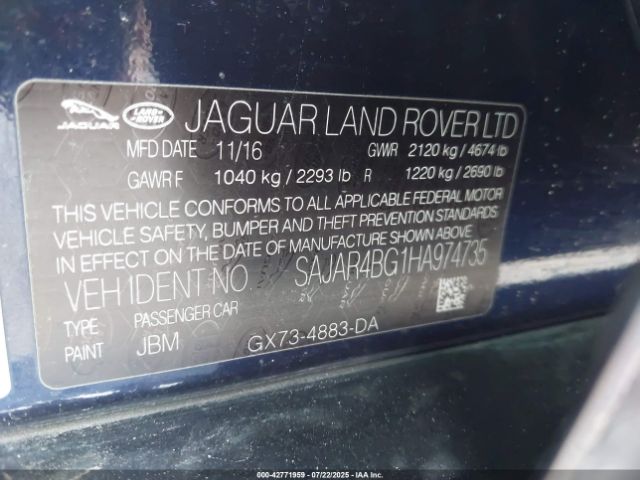 2017 JAGUAR XE SAJAR4BG1HA974735 Photo 8