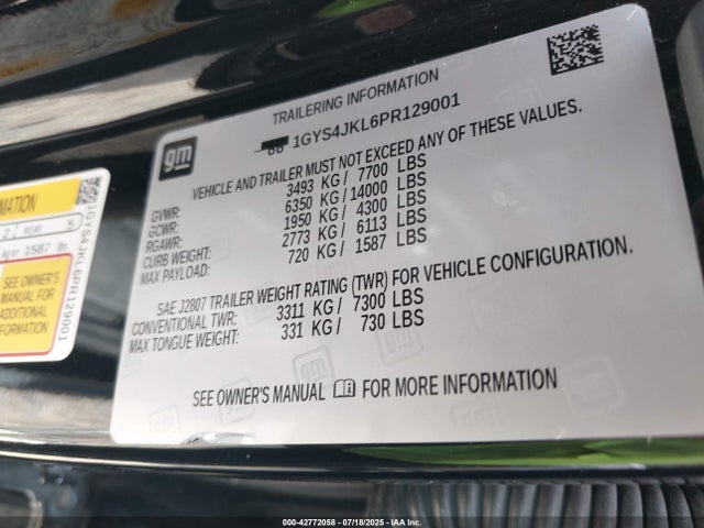 2023 CADILLAC ESCALADE ESV 1GYS4JKL6PR129001 Photo 8