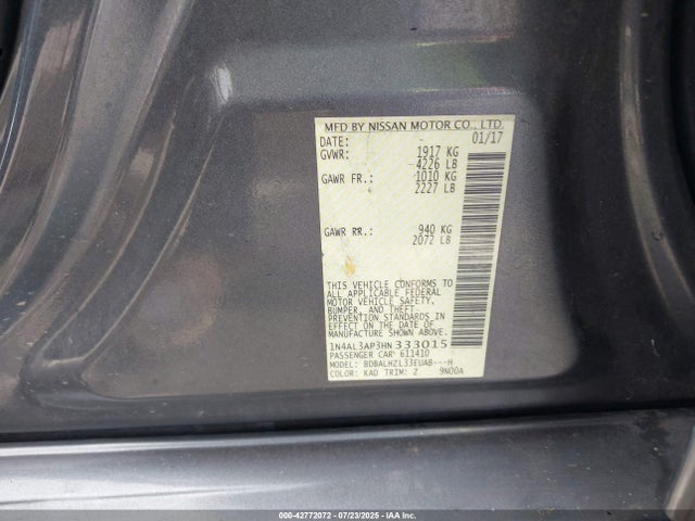 1N4AL3AP3HN333015 Nissan 2017
