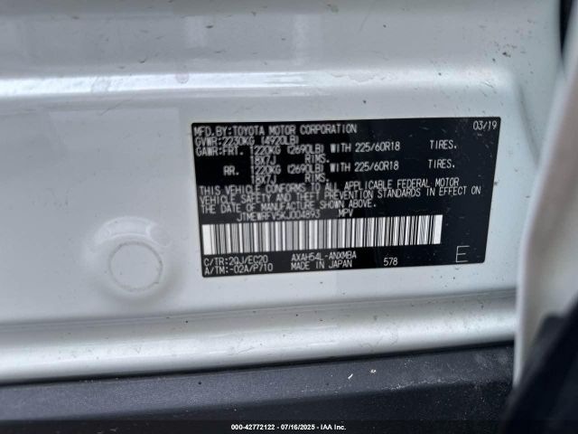 2019 TOYOTA RAV4 JTMEWRFV5KJ004893 Photo 8