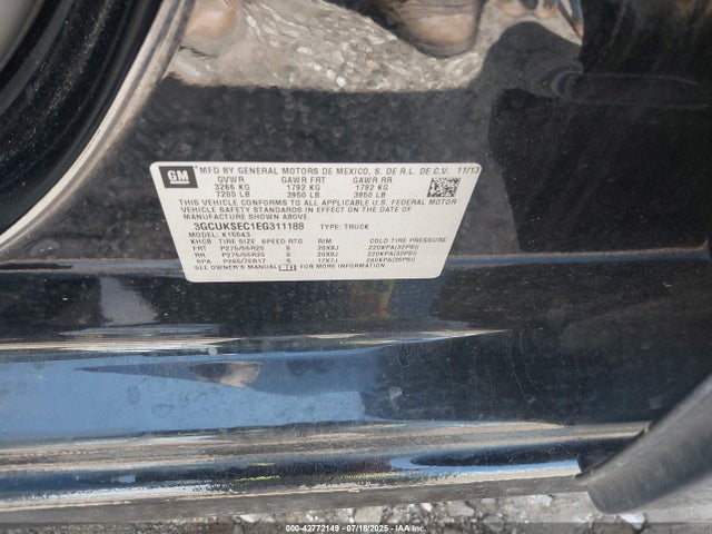 3GCUKSEC1EG311188 Chevrolet l83 - vvt, afm (active fuel management), aluminum