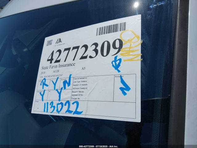Audi flex fuel engine 2014 WAUMFAFR2EA012547 Image 17
