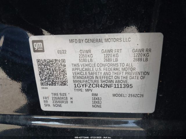 2022 CADILLAC XT4 1GYFZCR42NF111395 Photo 8