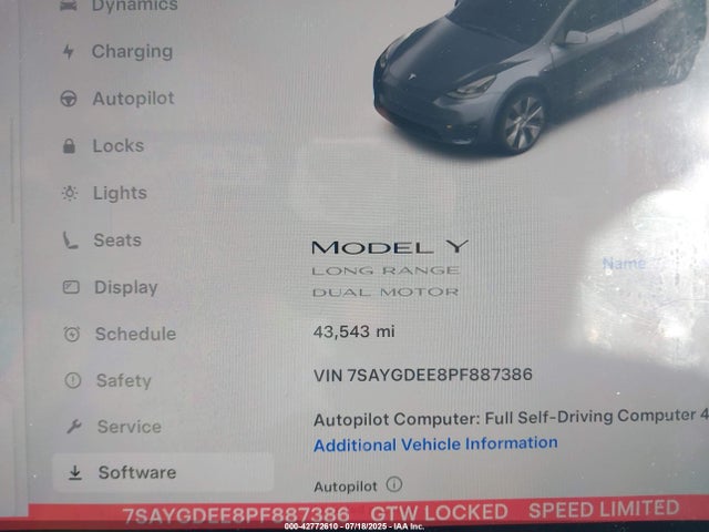 2023 TESLA MODEL Y 7SAYGDEE8PF887386 Photo 6