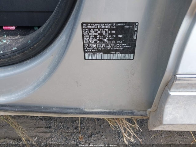 1V2RR2CAXKC617452 Volkswagen fsi