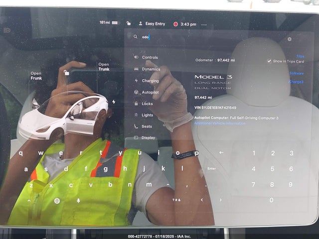 2019 TESLA MODEL 3 5YJ3E1EB1KF421549 Photo 6