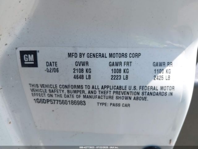 2006 CADILLAC CTS 1G6DP577560186983 Photo 8