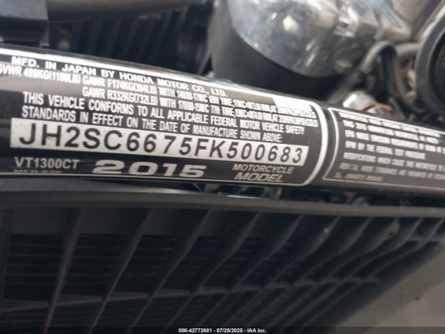 2015 HONDA VT1300 JH2SC6675FK500683 Photo 9