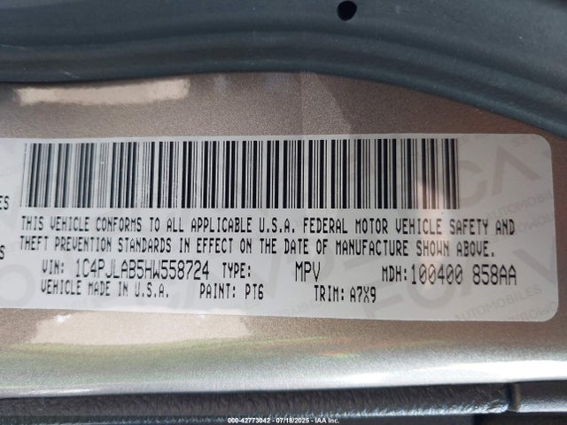 1C4PJLAB5HW558724 Jeep Cherokee