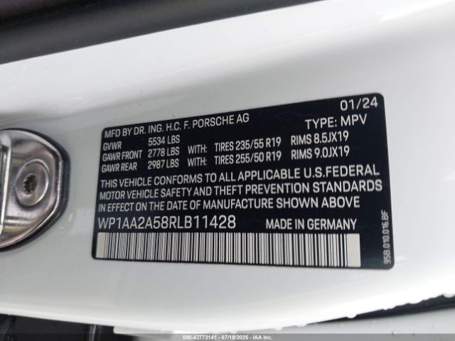 2024 PORSCHE MACAN WP1AA2A58RLB11428 Photo 8