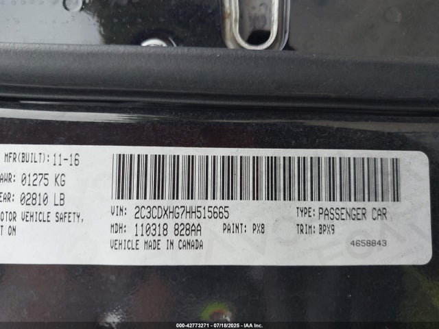 Dodge 2017 2017 2C3CDXHG7HH515665 Image 9
