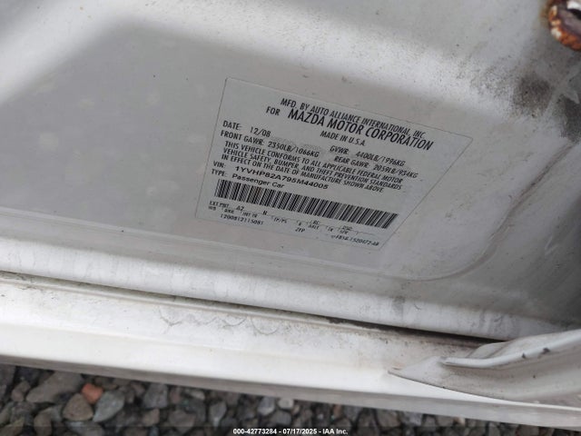 Aukcja sprzedaży 2009 Mazda Mazda6 I Touring, vin: 1YVHP82A795M44005, numer aukcji: 42773284