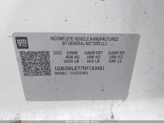 Chevrolet l8t 2022 1GB2WLE77NF153451 Image 9