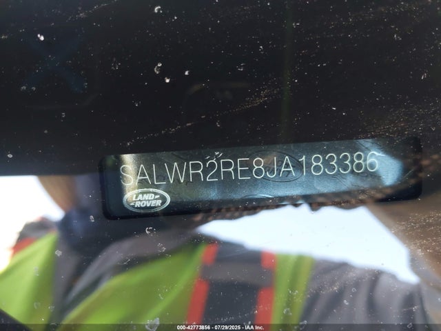SALWR2RE8JA183386 Land Rover aj133 s/c