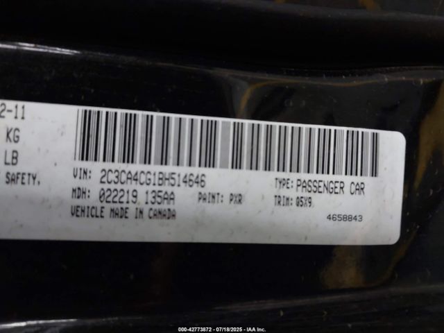 2011 CHRYSLER 300 2C3CA4CG1BH514646 Photo 8