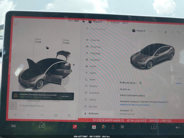 2023 TESLA MODEL 3 5YJ3E1EA6PF446672 Photo 6