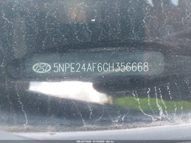 5NPE24AF6GH356668 Hyundai dohc gdi theta-ii