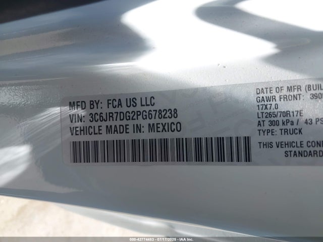 RAM 2023 2023 3C6JR7DG2PG678238 Image 9
