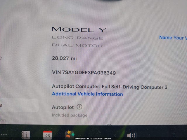 2023 TESLA MODEL Y 7SAYGDEE3PA036349 Photo 6