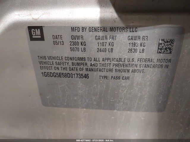 2013 CADILLAC CTS 1G6DG5E58D0173546 Photo 8