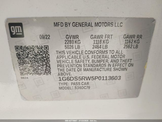 2023 CADILLAC CT5 1G6DS5RW5P0113603 Photo 8
