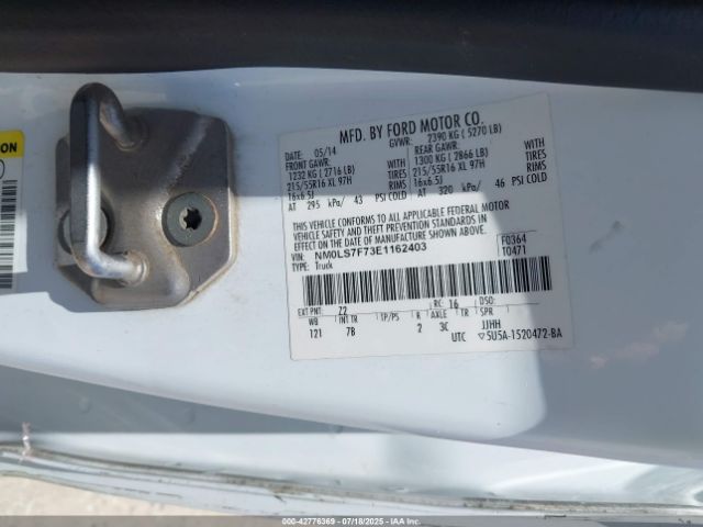 2014 FORD TRANSIT CONNECT NM0LS7F73E1162403 Photo 8