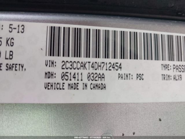 2013 CHRYSLER 300C 2C3CCAKT4DH712454 Photo 8