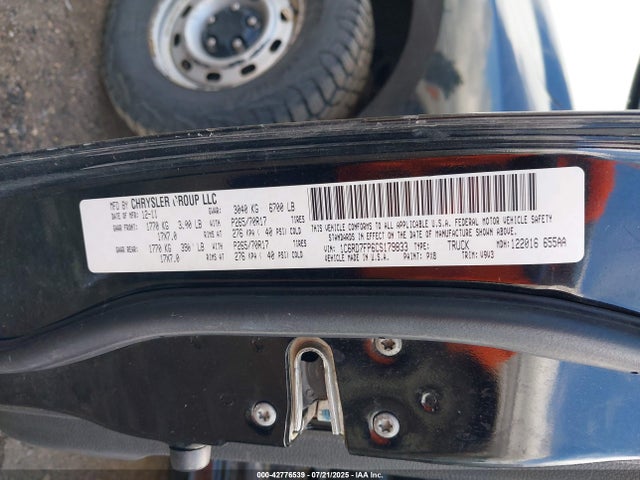 42776539 :رقم المزاد ، 1C6RD7FP6CS179833 vin ، 2012 Ram 1500 St مزاد بيع