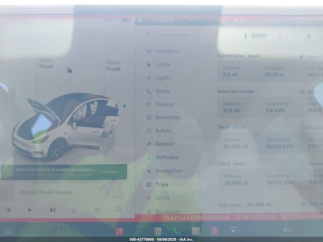 2022 TESLA MODEL Y 7SAYGAEE9NF485999 Photo 6