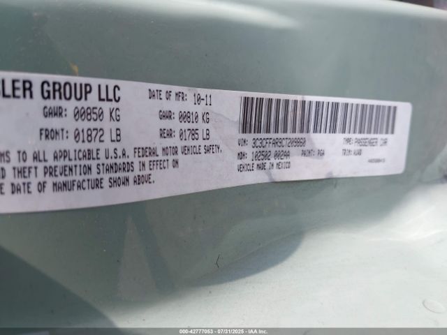 2012 FIAT 500 3C3CFFAR9CT209860 Photo 8