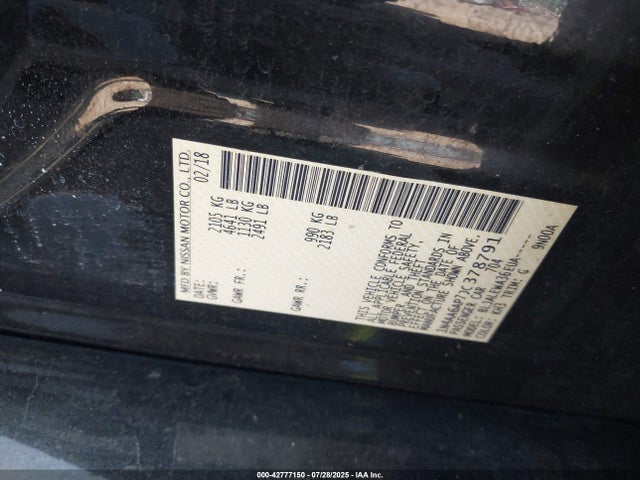 Nissan 2018 2018 1N4AA6AP7JC378791 Image 9