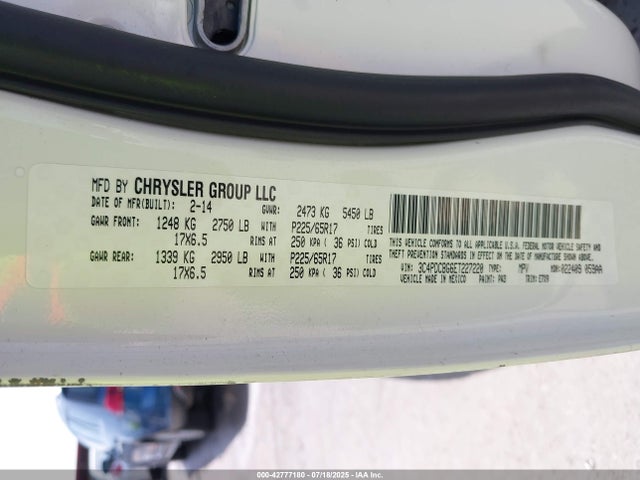 3C4PDCBG6ET227220 Dodge 2014