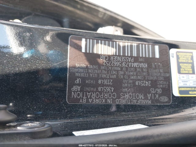 KNAGM4A73F5662752 KIA dohc gdi theta ii
