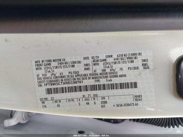 Ford F-350 2024 1FT8W3CTXREC98761 Image 9