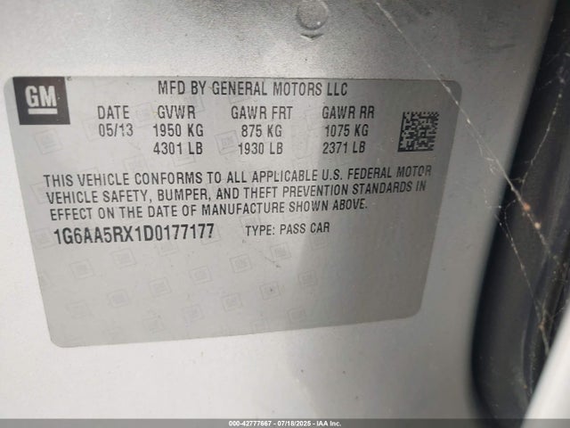 2013 CADILLAC ATS 1G6AA5RX1D0177177 Photo 8