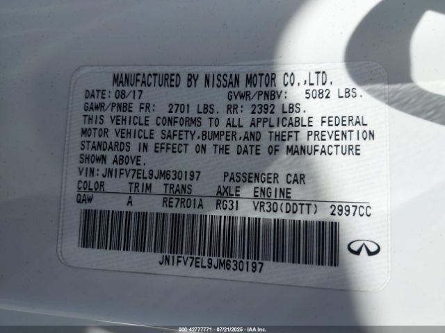 2018 INFINITI Q60 JN1FV7EL9JM630197 Photo 8