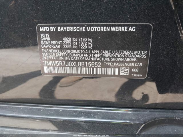 2020 BMW 330I 3MW5R7J0XL8B15652 Photo 8