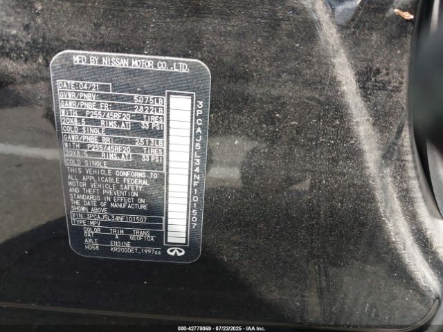 2022 INFINITI QX55 3PCAJ5L34NF101507 Photo 8