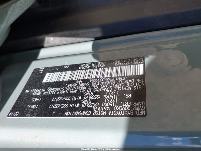 Toyota a25a-fks 2019 JTMP1RFV8KD030054 Image 9