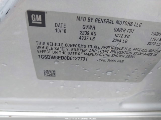 2011 CADILLAC STS 1G6DW6ED8B0127731 Photo 8