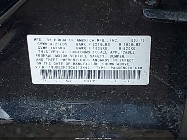 2016 ACURA ILX 19UDE2F72GA013440 Photo 8