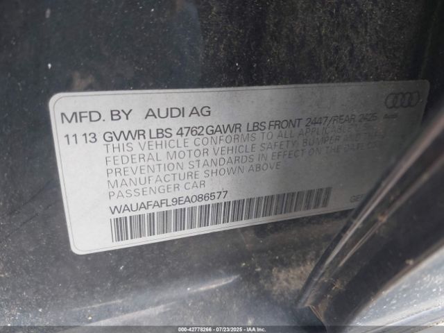 2014 AUDI A4 WAUAFAFL9EA086577 Photo 8