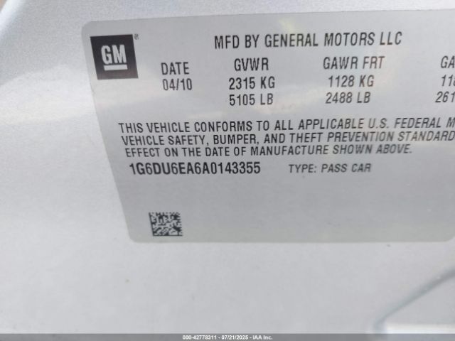 2010 CADILLAC STS 1G6DU6EA6A0143355 Photo 8