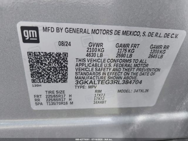 2024 GMC TERRAIN 3GKALTEG3RL384704 Photo 8